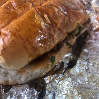 Tacos Los Guichos - Asada Torta in foil to go - Food Stands Near Me - Los Angeles, California Tacos Los Guichos - Asada Torta in foil to go - Food Stands Near Me - Los Angeles, California