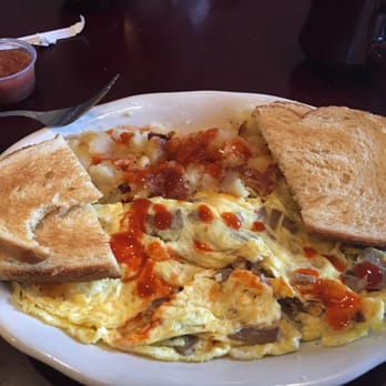 Skipper's - My gyro omelette with super crispy toast. - New American Near Me - Kemah, Texas Skipper's - My gyro omelette with super crispy toast. - New American Near Me - Kemah, Texas