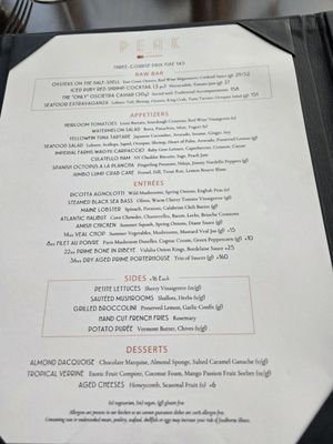 Menu photo 1 Peak with Priceless Restaurant & Bar New York, NY Menu photo 1 Peak with Priceless Restaurant & Bar New York, NY