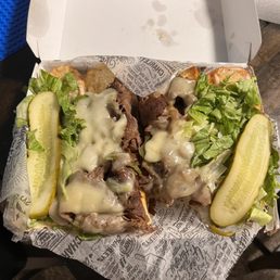 A sad excuse for a cheesesteak. A sad excuse for a cheesesteak.