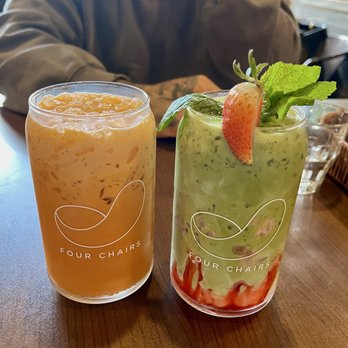 Four Chairs - Thai tea , strawberry matcha - Breakfast & Brunch Near Me - San Francisco, California