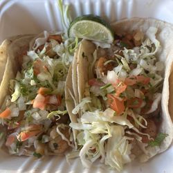 Yummy shrimp tacos
