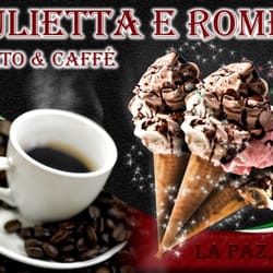 Giulietta e Romeo Heladería Italiana - Café al instante!
Con el toque italianísimo por excelencia. 
Capuccino. Machiatone. Latte Machiato. En las rocas. Espresso.