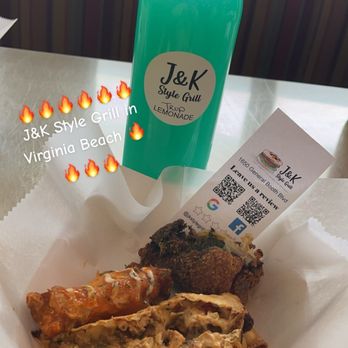 J&K Style Grill - Eggroll, Lump Crab Jerk Chicken Egg Roll (2) Traditional Jumbo Wings Collard Stuffed Wings Keona's Lemonade - Chicken Wings Near Me - Virginia Beach, Virginia J&K Style Grill - Eggroll, Lump Crab Jerk Chicken Egg Roll (2) Traditional Jumbo Wings Collard Stuffed Wings Keona's Lemonade - Chicken Wings Near Me - Virginia Beach, Virginia