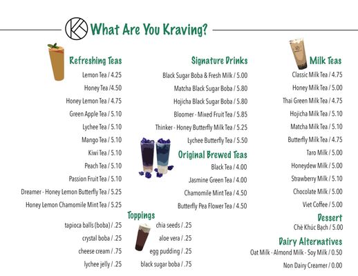 Menu photo 8 Krave Tea Winter Park, FL Menu photo 8 Krave Tea Winter Park, FL