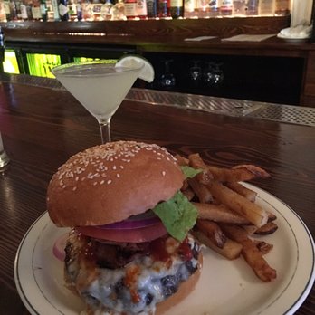 Prospect Bar and Grill - Here is what I just had. A great burger, fries and a margarita! - Bars Near Me - Brooklyn, New York