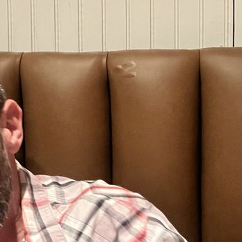 Meat & Potatoes - Greasy finger prints behind my husbands head on the booth.. lazy staff not detail oriented, considering how high priced the food is. - New American Near Me - Pittsburgh, Pennsylvania