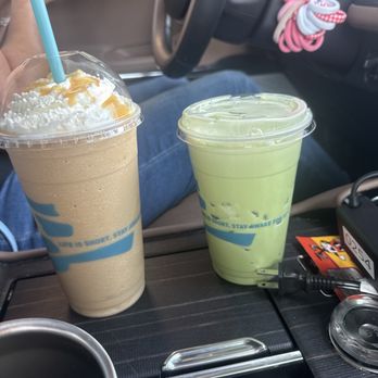 Caribou Coffee - Lavender iced Matcha and vanilla white cooler - Coffee & Tea Near Me - Fargo, North Dakota Caribou Coffee - Lavender iced Matcha and vanilla white cooler - Coffee & Tea Near Me - Fargo, North Dakota