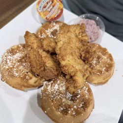 Chicken and waffles