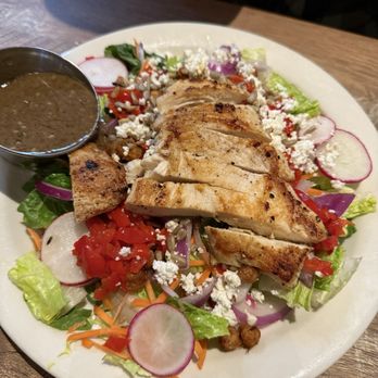 Hops at 84 East - The Levant Salad with grilled chicken - Pizza Near Me - Holland, Michigan