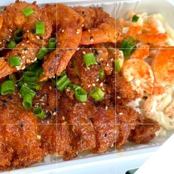 Shootz - Kimchi butter Katsu chicken and shrimp plate. - Hawaiian Near Me - Long Beach, California