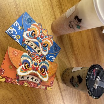Tsaocaa Tea & Michi Ramen - Jasmine milk tea,herbal jellies,passion fruit boba. Lychee green tea,crystal boba, milk foam. AND gifted Chinese new year envelopes. - Bubble Tea Near Me - Lakeland, Florida Tsaocaa Tea & Michi Ramen - Jasmine milk tea,herbal jellies,passion fruit boba. Lychee green tea,crystal boba, milk foam. AND gifted Chinese new year envelopes. - Bubble Tea Near Me - Lakeland, Florida