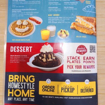 Huddle House - Menu - Breakfast & Brunch Near Me - Caddo Mills, Texas