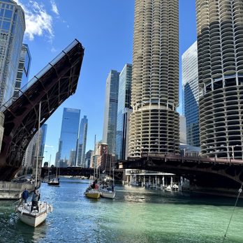 Chicago Riverwalk - So cool to see the bridges opening - Landmarks & Historical Buildings Near Me - Chicago, Illinois