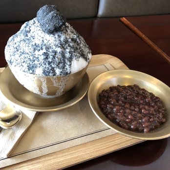 Okrumong - Sesame Snow Bowl with Red Beans ($9.25). - Desserts Near Me - Torrance, California