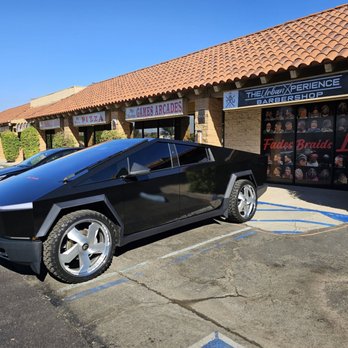 Empire Custom Wraps - 2024 Tesla cybertruck with 26" forgiato wheels  Phantom dust gloss black - Vehicle Wraps Near Me - Temecula, California