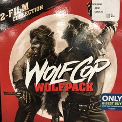 Best Buy - Shreveport - 7/30/18. Monday morning. Wolfcop Wolfpack on Blu-ray!! Wolfcop, and the rare, possibly-superior-to-the-original sequel, Another Wolfcop!!