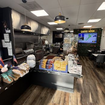 Caffe Noor Mediterranean Food - View of kitchen and some extra snacks on offer - Mediterranean Near Me - Simi Valley, California Caffe Noor Mediterranean Food - View of kitchen and some extra snacks on offer - Mediterranean Near Me - Simi Valley, California