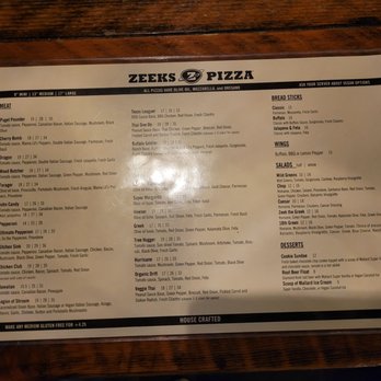 Zeeks Pizza - Menu full - Pizza Near Me - Bellingham, Washington Zeeks Pizza - Menu full - Pizza Near Me - Bellingham, Washington
