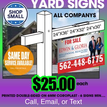 Roli Signs - BIG SALE ON YARD SIGNS - Screen Printing Near Me - La Puente, California