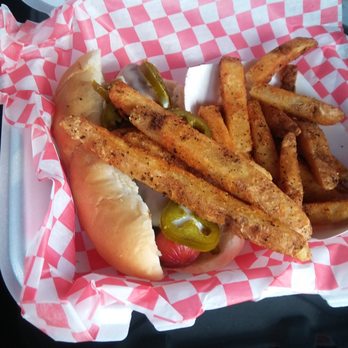Elizabeth Express Kitchen Car - Rail Dog w/ fries. - Hot Dogs Near Me - Elizabeth, Pennsylvania