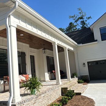 Gutter Solutions - New white gutters - Gutter Services Near Me