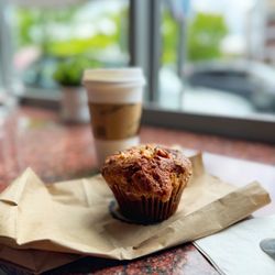 Mothership on Main - Lavender London Fog and muffin