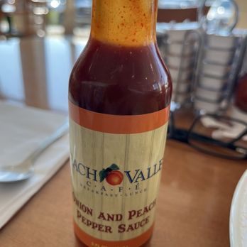 Peach Valley Cafe - The house peach and pepper sauce - Cafes Near Me - Kissimmee, Florida Peach Valley Cafe - The house peach and pepper sauce - Cafes Near Me - Kissimmee, Florida
