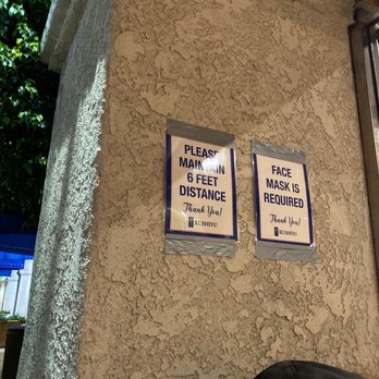 Kushiyu - Social distancing sign - Sushi Bars Near Me - Tarzana, California