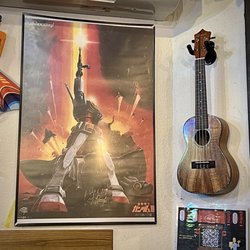 Izakaya Pau Hana Base - I was told the FIRE decor is from the owners sons.