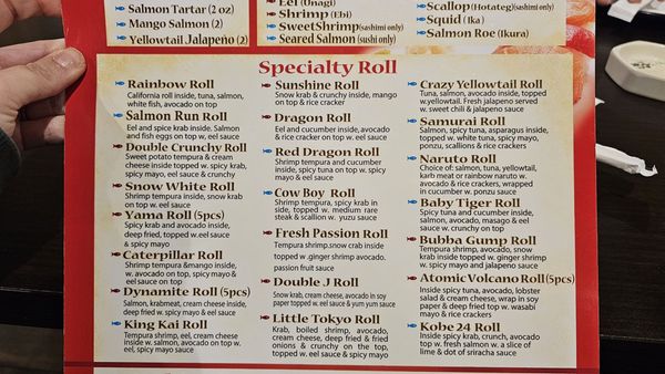 Menu photo 8 Sushi Yama Orlando, FL Menu photo 8 Sushi Yama Orlando, FL