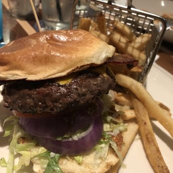Blue Moon Taphouse - Bacon three way burger - Breweries Near Me - Norfolk, Virginia