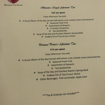 Blossom Tea Room - Menu - Tea Rooms Near Me - Stockton, California Blossom Tea Room - Menu - Tea Rooms Near Me - Stockton, California