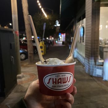 Shaws San Francisco - Single scoop coconut and grasshopper - Candy Stores Near Me - San Francisco, California