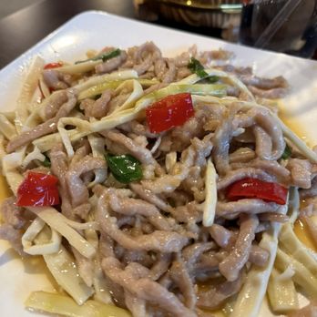 Spicy House - Pork with bamboo shoots - Asian Fusion Near Me - Austin, Texas