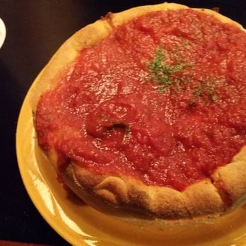 Pizza House - Chicago style.  This will take a lot longer to bake the the original crust pizzas. - Pizza Near Me - Ann Arbor, Michigan