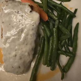 Mahi mahi with vegetables and risotto