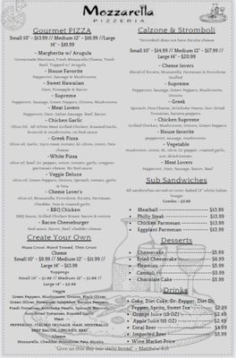 Menu photo 2 Mozzarella Pizzeria Hermitage, TN Menu photo 2 Mozzarella Pizzeria Hermitage, TN