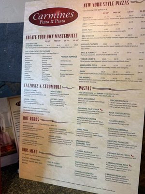 Menu photo 1 Carmines Pizza & Pasta Lone Tree, CO