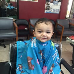 Antes de su corte de cabello