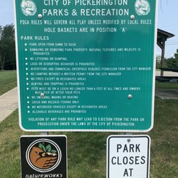 Simsbury Park Disc Golf Course - Didn't get the water tower, but you'll know you're here. Pickerington keeps the park up very nicely