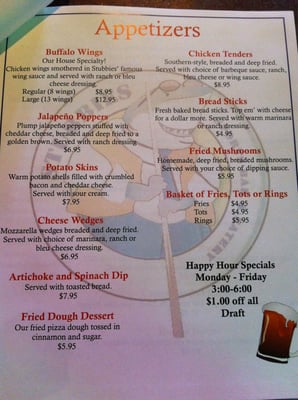Menu photo 4 Stubbies Sports Bar & Eatery Basalt, CO Menu photo 4 Stubbies Sports Bar & Eatery Basalt, CO