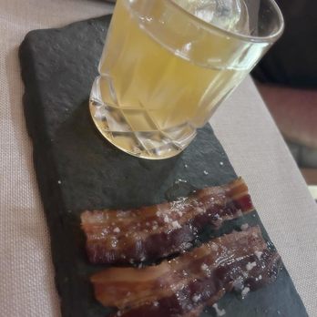 Tintoque - Cocktails all unique: here's one with crispy bacon that was light and not too sweet I really enjoyed. 4.5 stars - Signature Cuisine Near Me - Puerto Vallarta, JAL