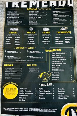 Menu photo 5 Tremendo Taco Laredo, TX Menu photo 5 Tremendo Taco Laredo, TX