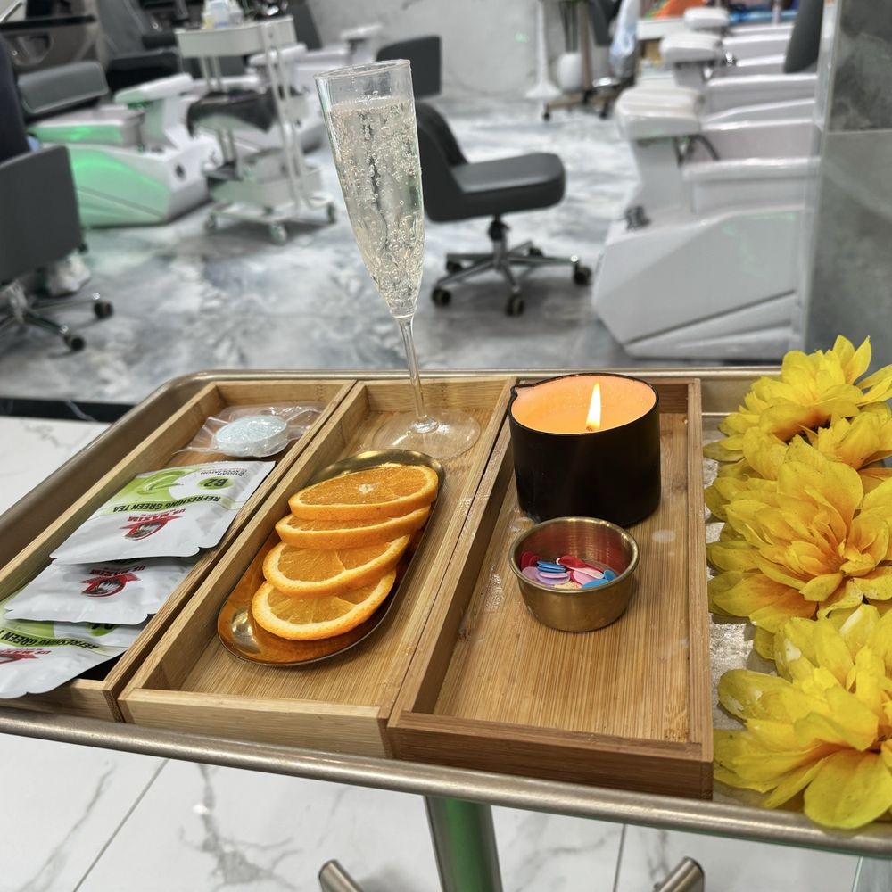 Inspire Nail Bar - Tequila sunrise set up - Nail Salons Near Me - Silver Spring, Maryland