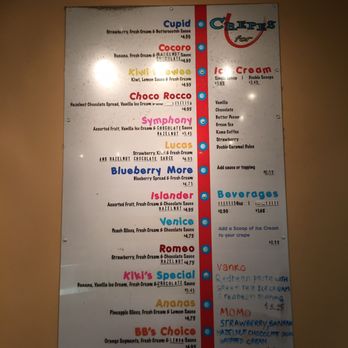 Crepes 4 U - Menu board - Creperies Near Me - Plano, Texas
