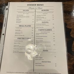Bayou La Roux - Menu