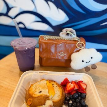 Ali’i Coffee - Signature Iced Taro Ube Latte 16oz $7.75 | Keiki Grilled Cheese served with berries $9 - Coffee & Tea Near Me - Honolulu, Hawaii Ali’i Coffee - Signature Iced Taro Ube Latte 16oz $7.75 | Keiki Grilled Cheese served with berries $9 - Coffee & Tea Near Me - Honolulu, Hawaii
