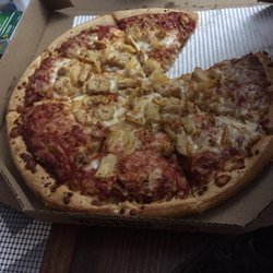 Pizza Hut - They skimp out on the cheese so half of your pizza has no cheese on it ( as seen in the picture) This place is a ripoff! Never coming back!