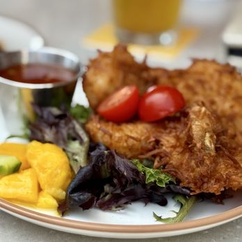 The Beach House Seal Beach - Fried coconut shrimps a touch of vegetables - Breakfast & Brunch Near Me - Seal Beach, California The Beach House Seal Beach - Fried coconut shrimps a touch of vegetables - Breakfast & Brunch Near Me - Seal Beach, California